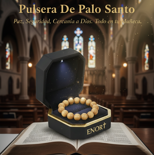 ✝️ Pulsera De Palo Santo  - Es más que una pulsera, es tu protección diaria.